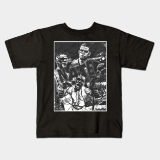 Nate Diaz Black and White Kids T-Shirt